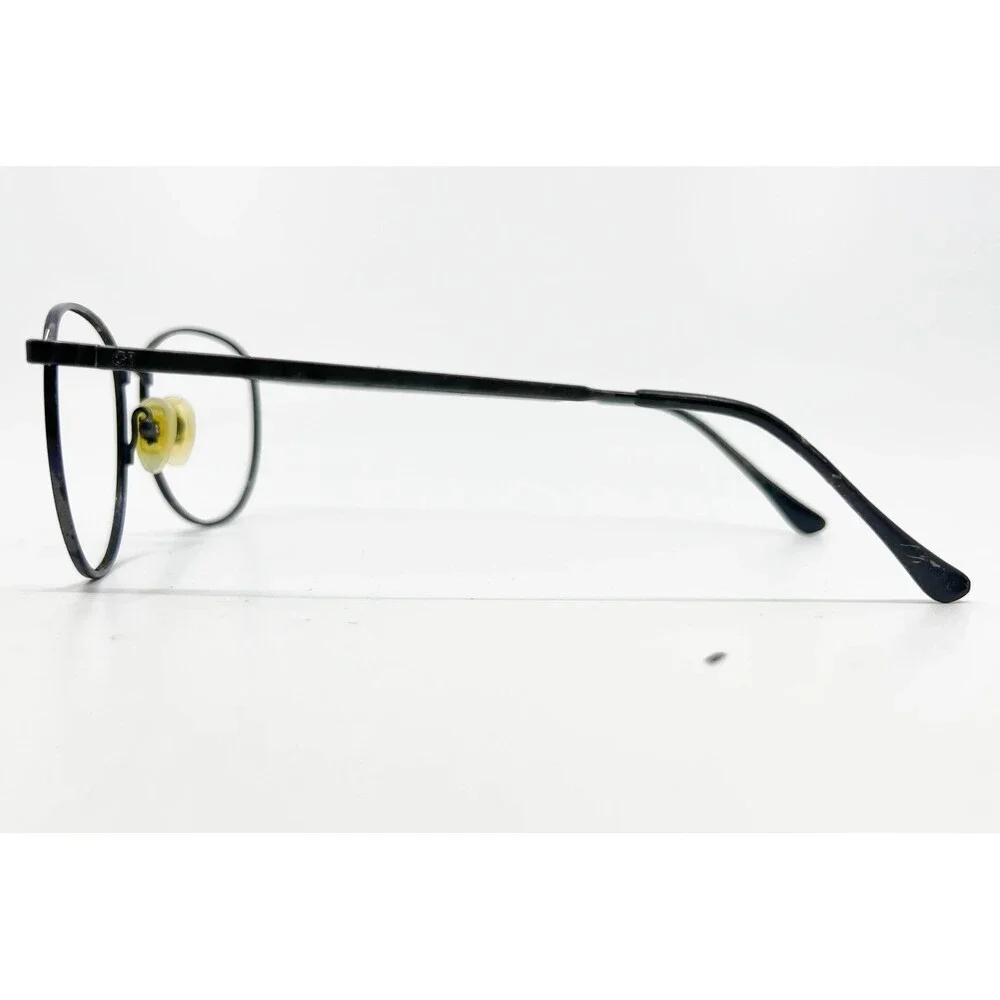 Geoffrey Beene Eyeglasses Mens Black Round GB-1031 GRYD 48-21-140